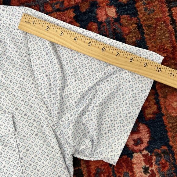 Rafter C Pearl Snap Geometric Print Golf Polo Shirt Mens XL Oversized - Picture 5 of 8